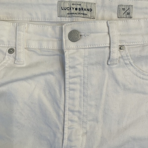 Lucky Brand White Brigette High Rise Skinny Jeans- Size 10/30 - Picture 9 of 14
